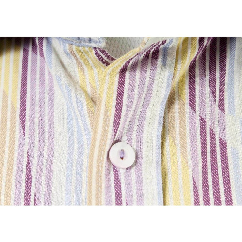 Bugatchi Uomo Colorful Wave Pattern Button Shirt - image 5